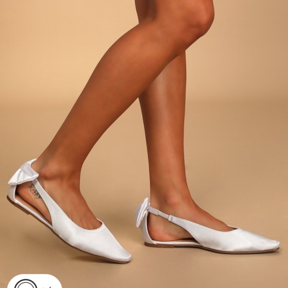 ATTN BRIDES!!! BRAND NEW WHITE BALLET FLATS